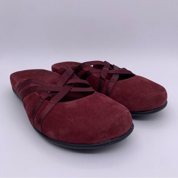 Vionic Claire Suede Slip On Mules Casual Flat Women Shoes  -  Size:   6 - Picture 7 of 14